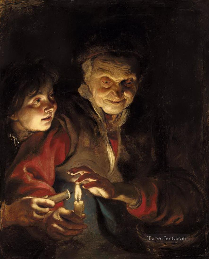 夜景 1617 ピーター・パウル・ルーベンス油絵